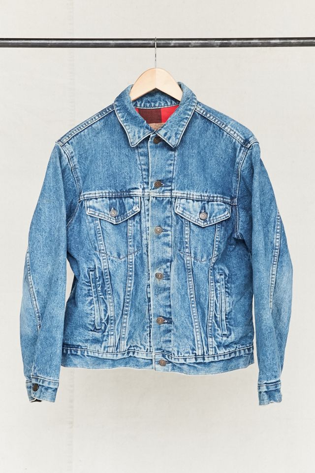 Vintage Levi's Flannel-Lined Denim Trucker Jacket | Urban Outfitters