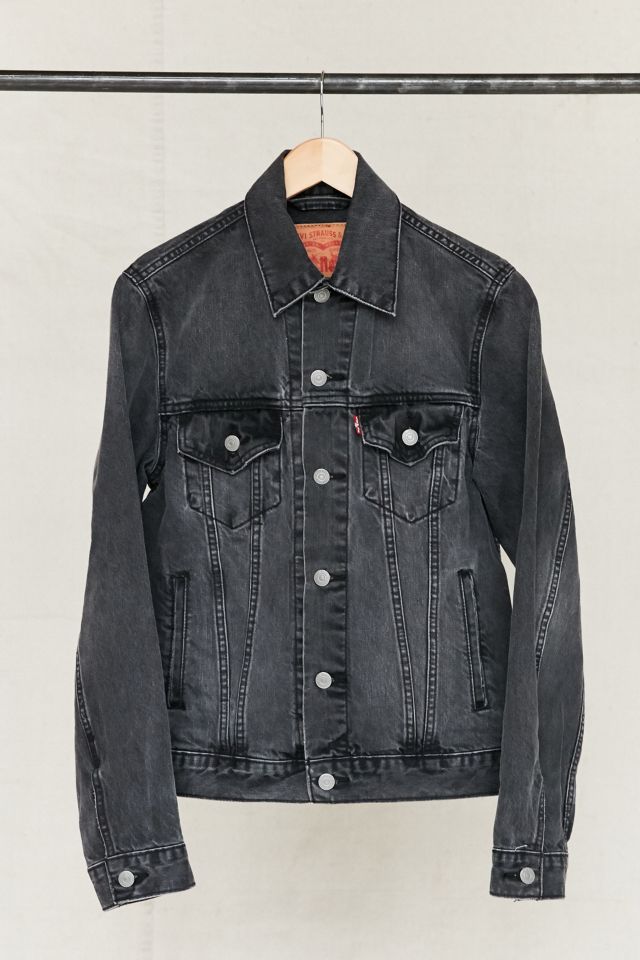 Urban outfitters black jean jacket sale