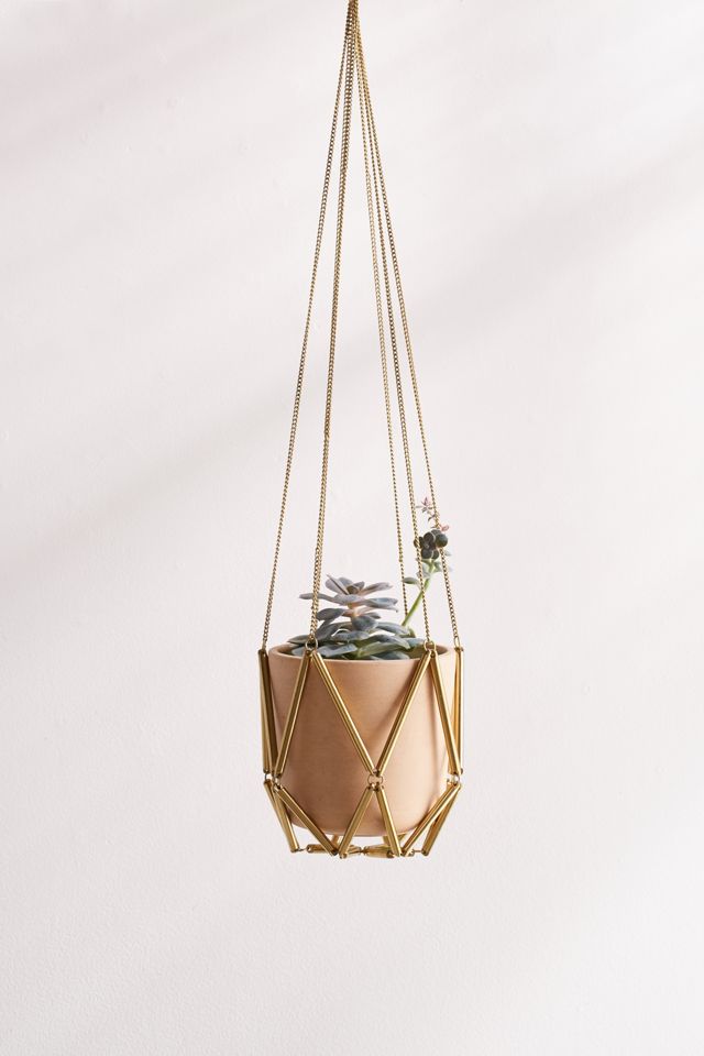 Ella Metal Macrame Hanging Planter #1