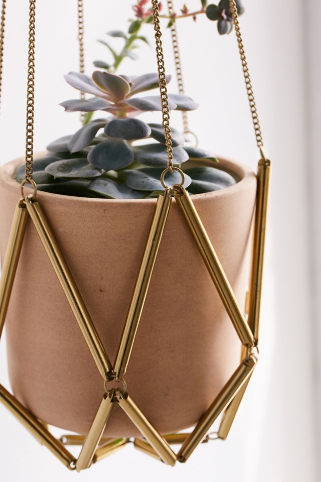 Ella Metal Macrame Hanging Planter #2