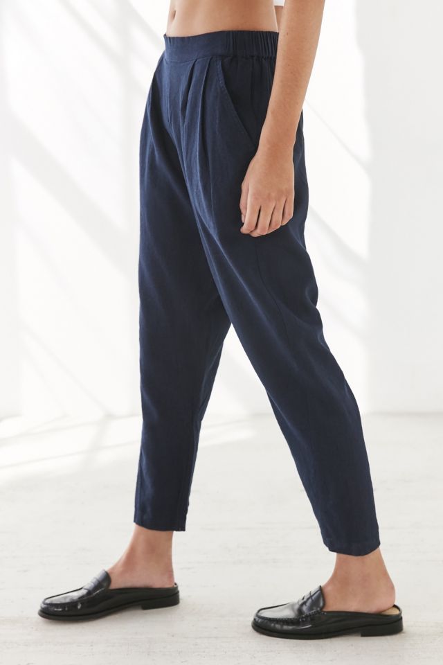 Urban Pleated Low Croch Elastic Pants -  Canada