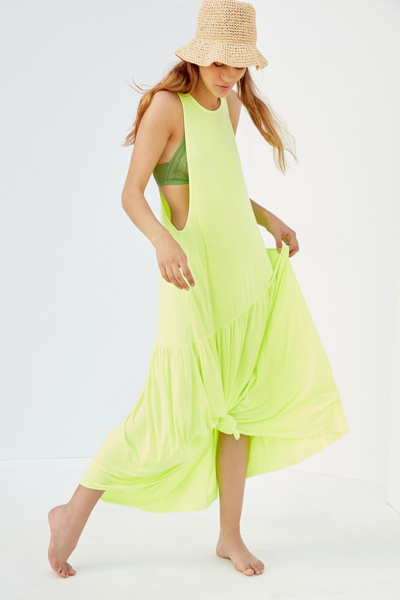Silence + Noise Mindy Drop-Waist Midi Dress | Urban Outfitters