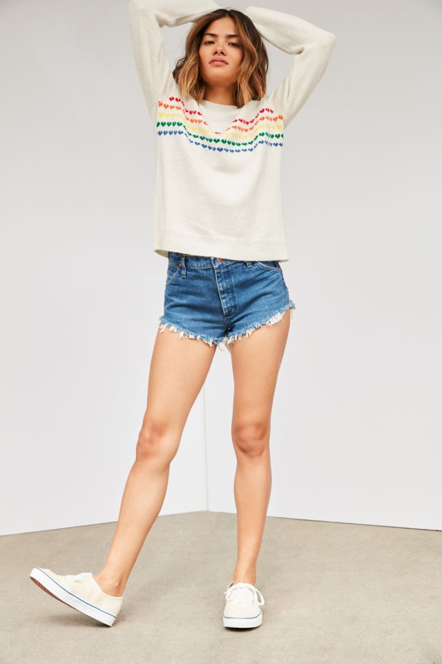 Cooperative Rainbow Hearts Sweater #3