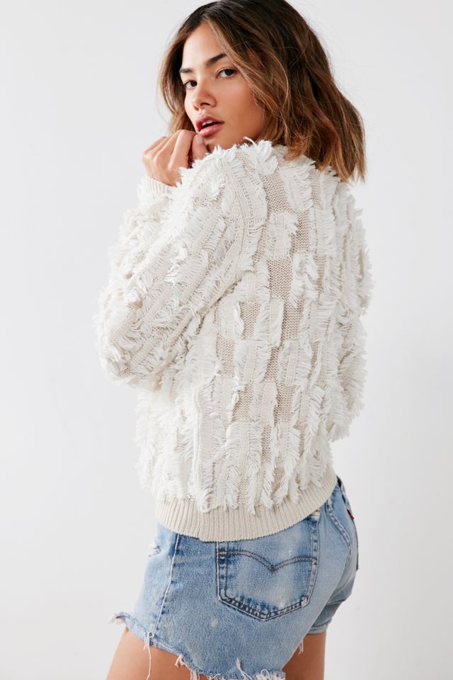 Kimchi Blue Fringe Pullover Sweater #4