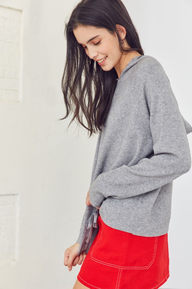 Silence + Noise Double Knit Hoodie Top #1