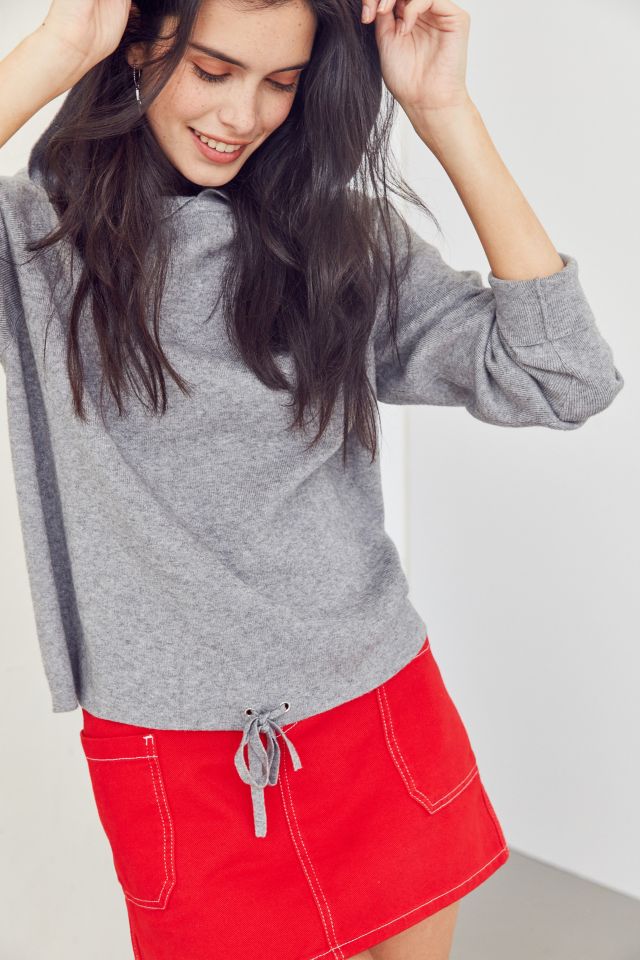 Silence + Noise Double Knit Hoodie Top #2