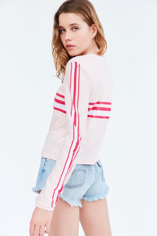 BDG Placement Stripe Long-Sleeve Tee #1