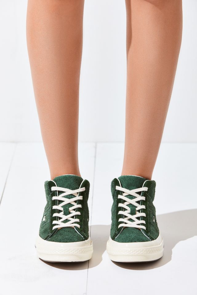 Converse one star outlet mid green