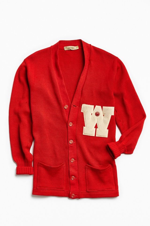 Vintage Varsity W Cardigan Urban Outfitters Canada