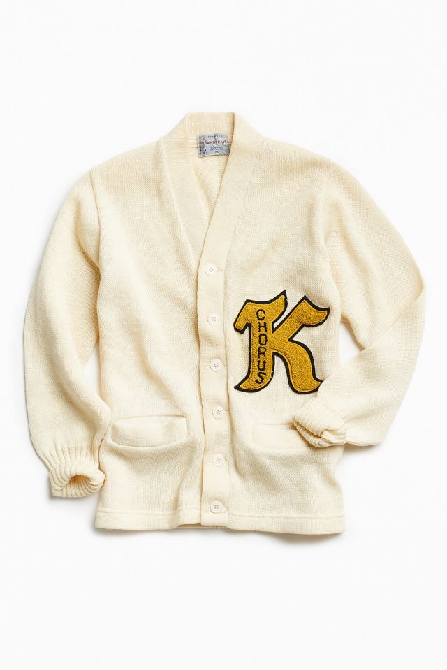 Vintage Varsity K Chorus Cardigan