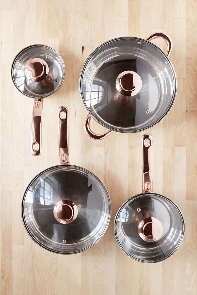 4-Piece Copper-Trimmed Cookware Set #1