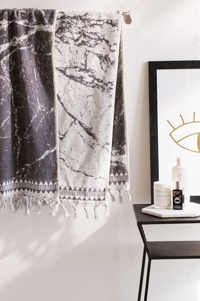 Marble Reversible Bath Towel