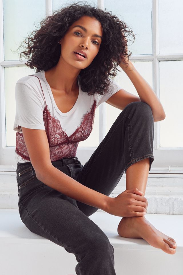 Out From Under Cropped Lace Layering Cami #3