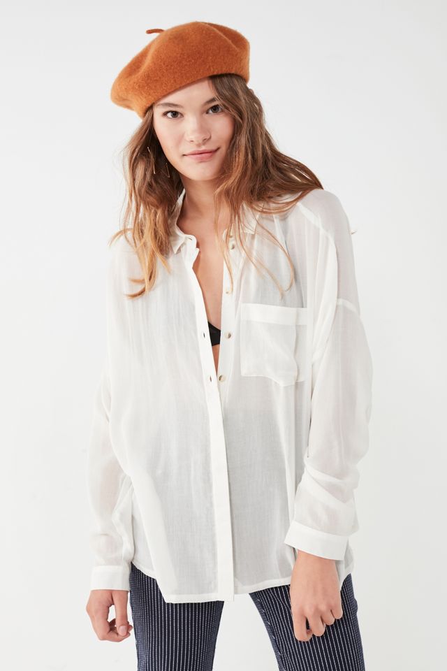 BDG Striped Twill Button-Down Shirt | Urban Outfitters