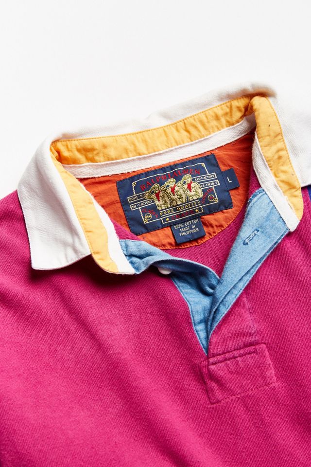 Vintage Chaps Colorblocked Rugby Shirt | Urban Outfitters Canada