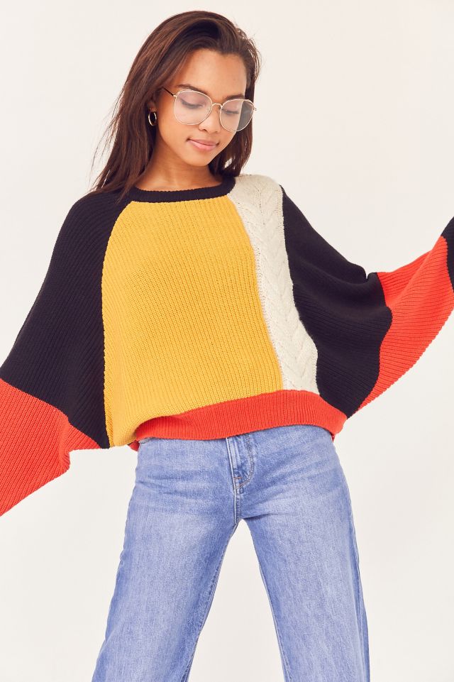 Urban outfitters 2025 color block sweater