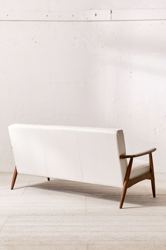 Joaquin Faux Leather Sofa #3
