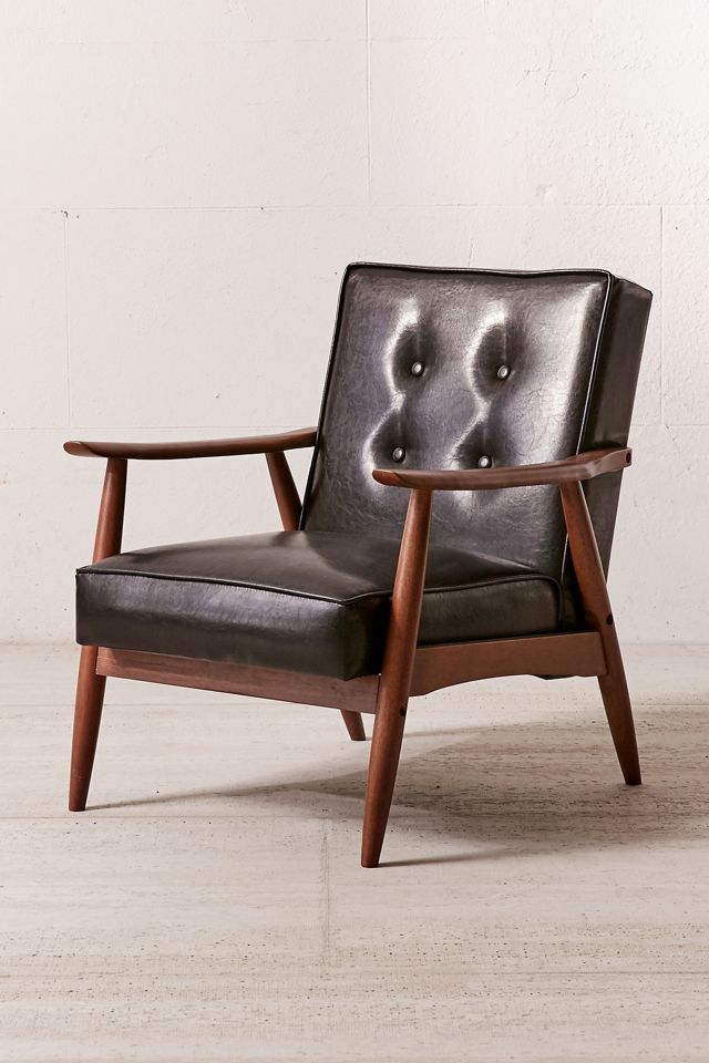 Joaquin Faux Leather Arm Chair #2