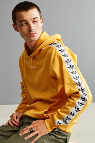 Adidas tan hot sale tape hoodie