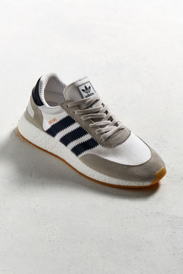adidas Iniki Navy + Taupe Runner Sneaker #1