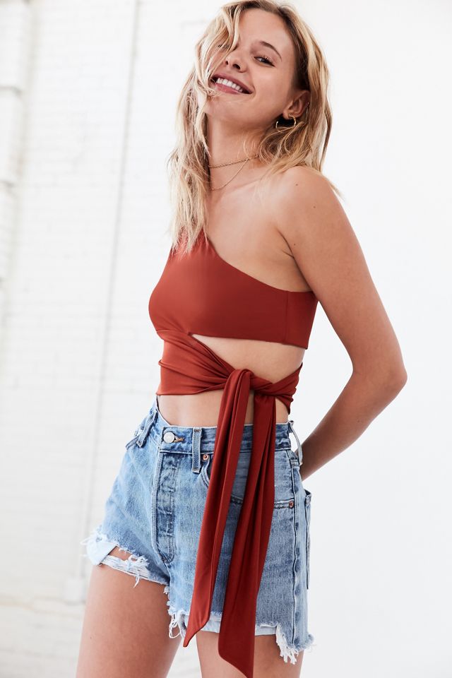 Silence + Noise Cutout Tie-Side Tank Top #4