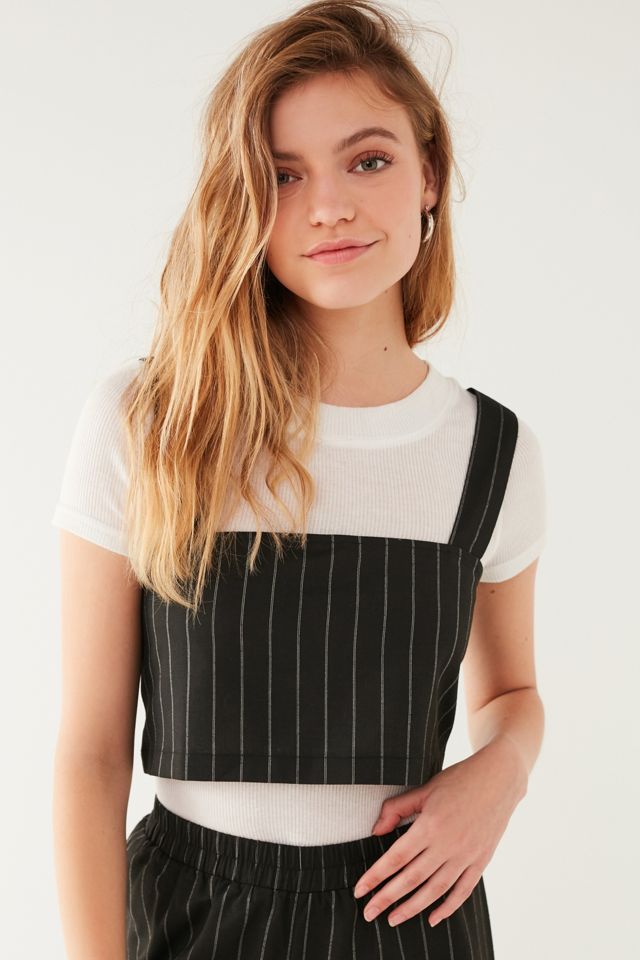 Lucca Couture White Stripe High-Rise Two-Piece Set #4