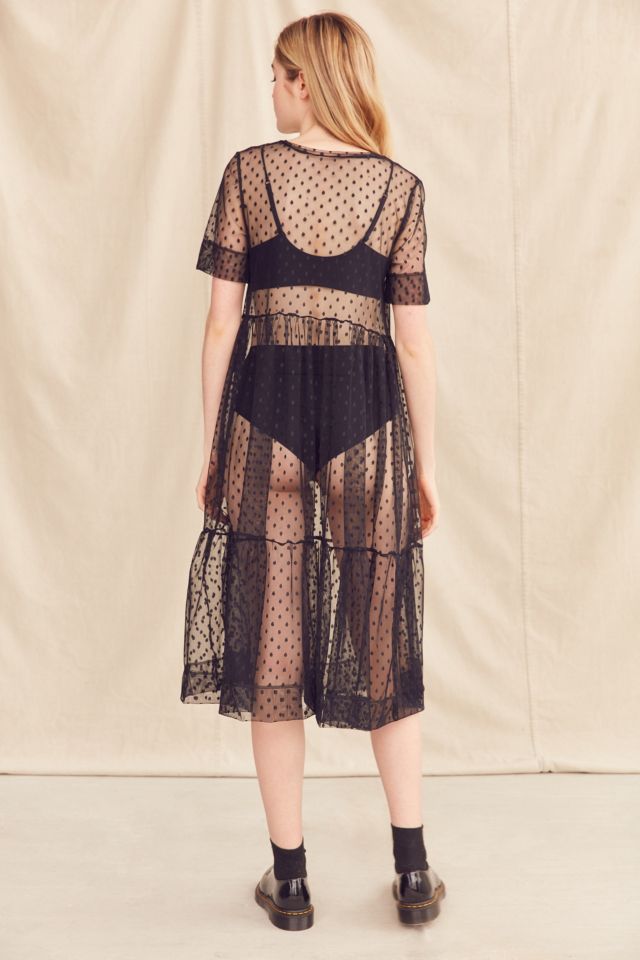 Urban Renewal Remade Sheer Mesh Midi Dress #5
