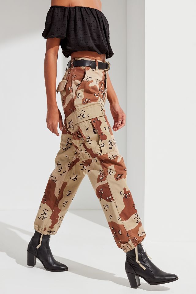 Vintage Stonewashed Tan Camo Surplus Pant #1