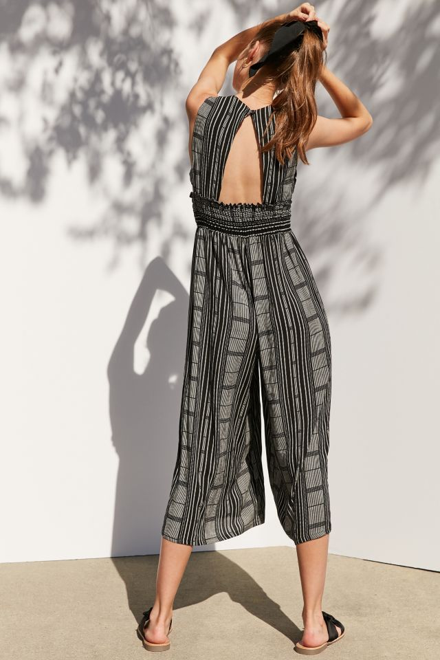 Urban outfitters striped outlet jumpsuit