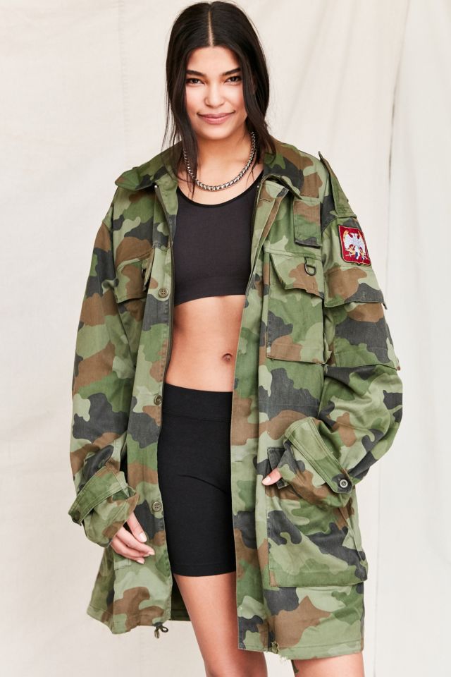 Camo oversized hot sale jacket womens