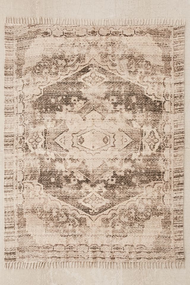 Tapis en chenille imprimé Zelda Kilim #1