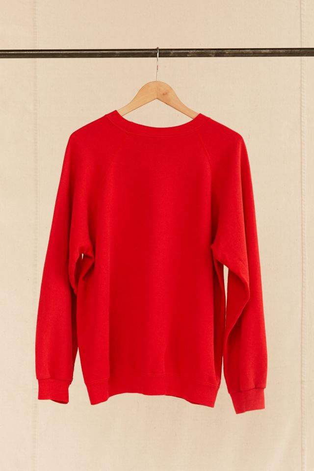 Vintage Red + White Heart Sweatshirt #1