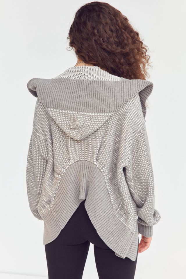 BDG High/Low Zip Hoodie Cardigan #1