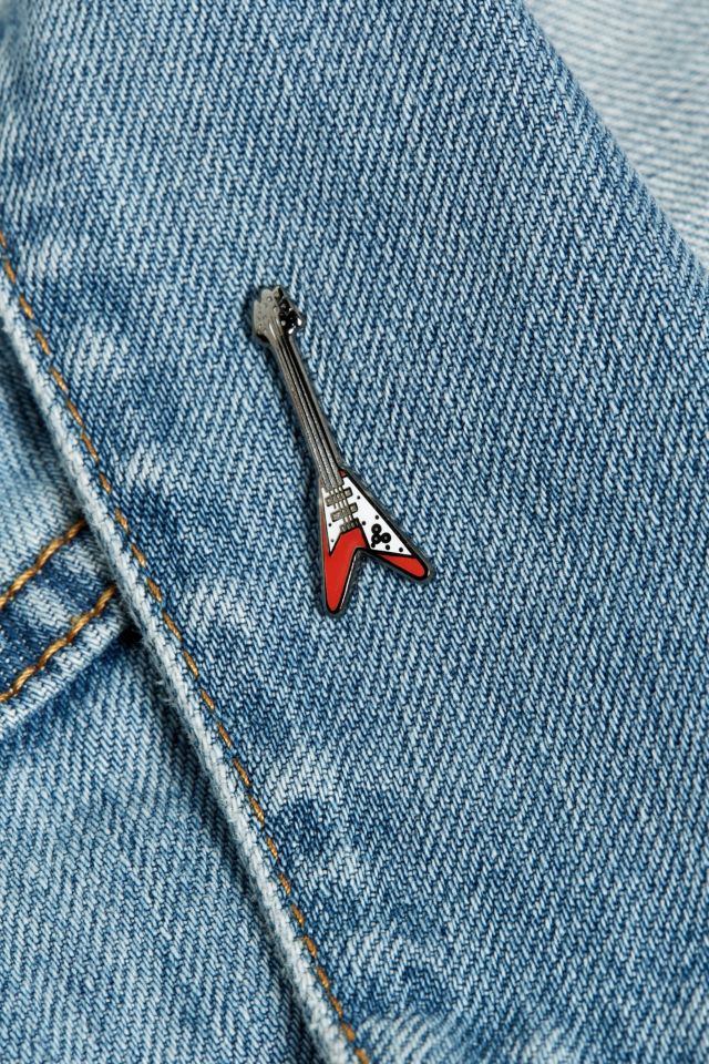 UO Flying V Guitar Pin #2
