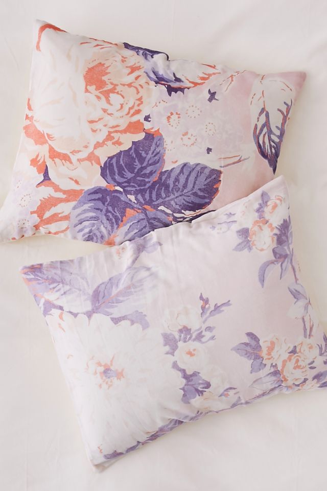 Cabbage Rose Sham Set #1