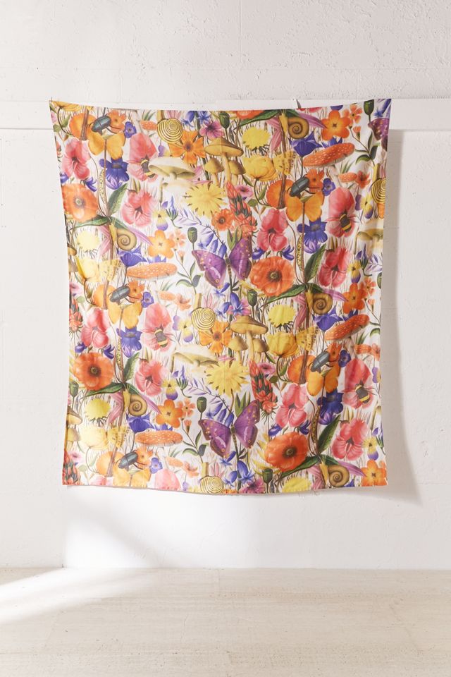 Trippy Floral Tapestry #1