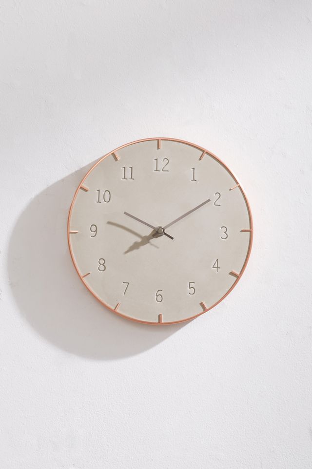 Abbi Concrete Wall Clock Urban Outfitters Canada