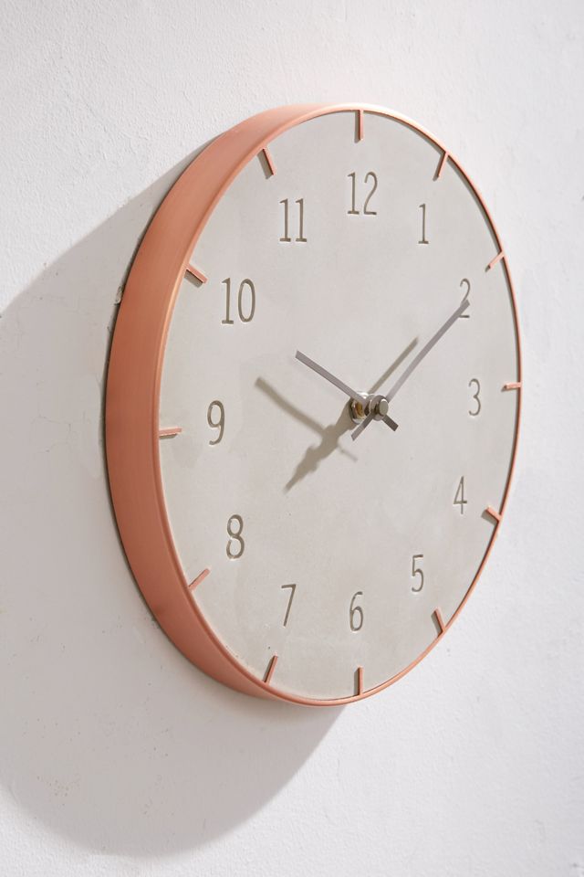Abbi Concrete Wall Clock Urban Outfitters Canada