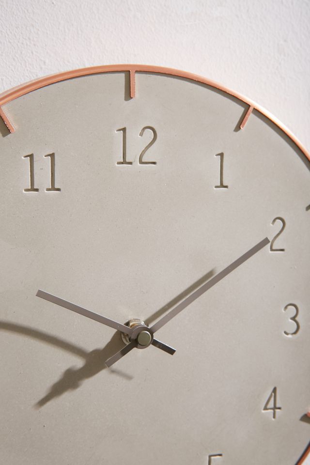 Abbi Concrete Wall Clock Urban Outfitters Canada