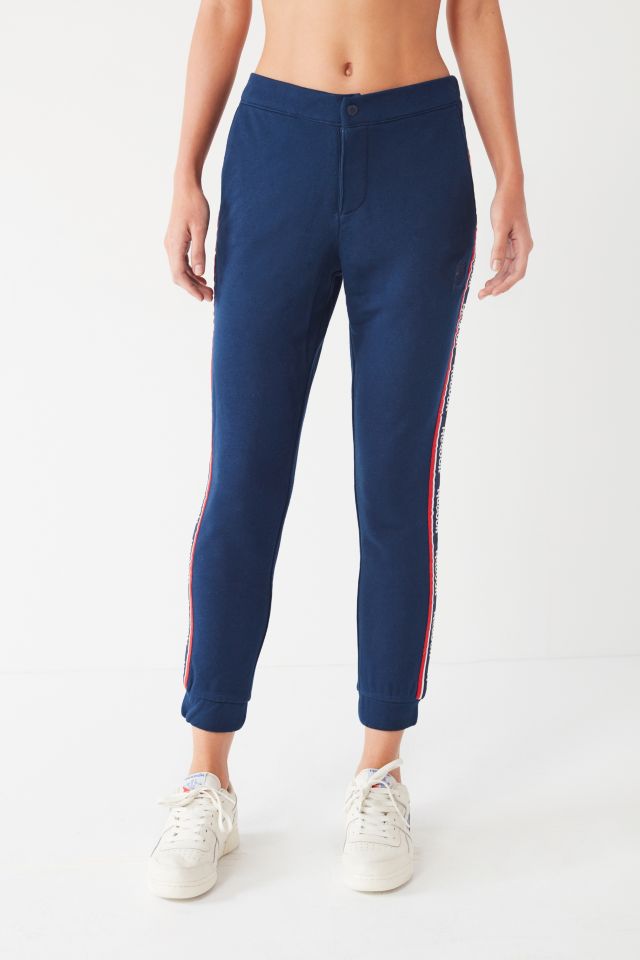 Reebok Navy Striped Skinny Jogger Pant #1