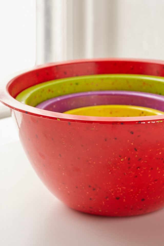 Zak Designs Rainbow Confetti Nesting Bowl Set #3
