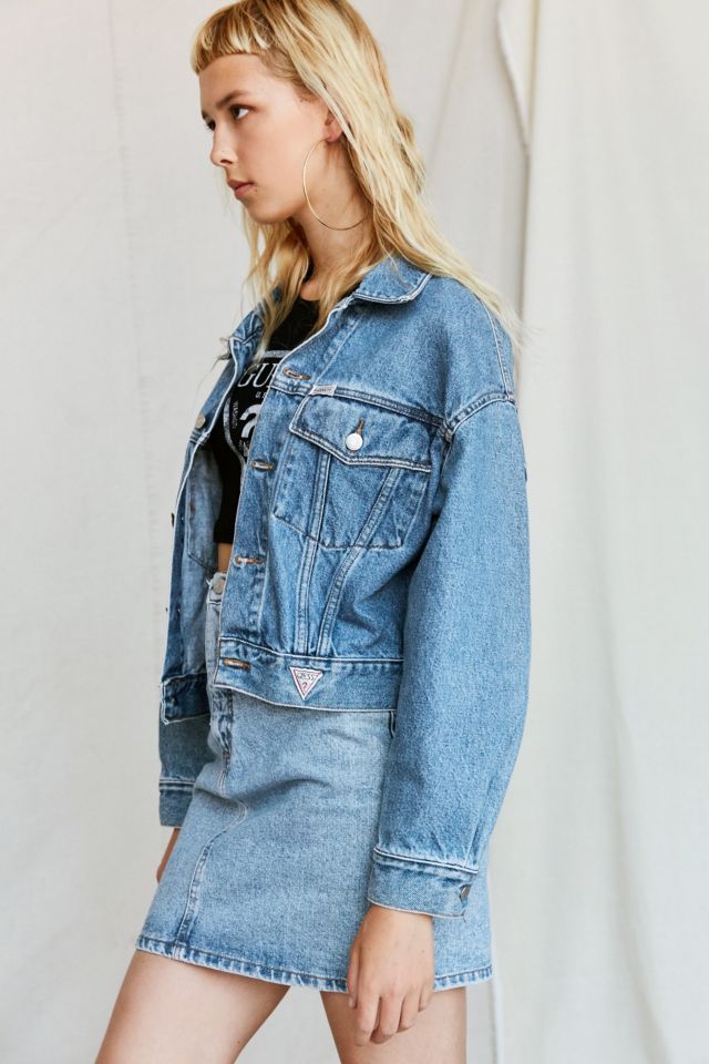 Vintage GUESS By Marciano '80s Cropped Denim Jacket #2