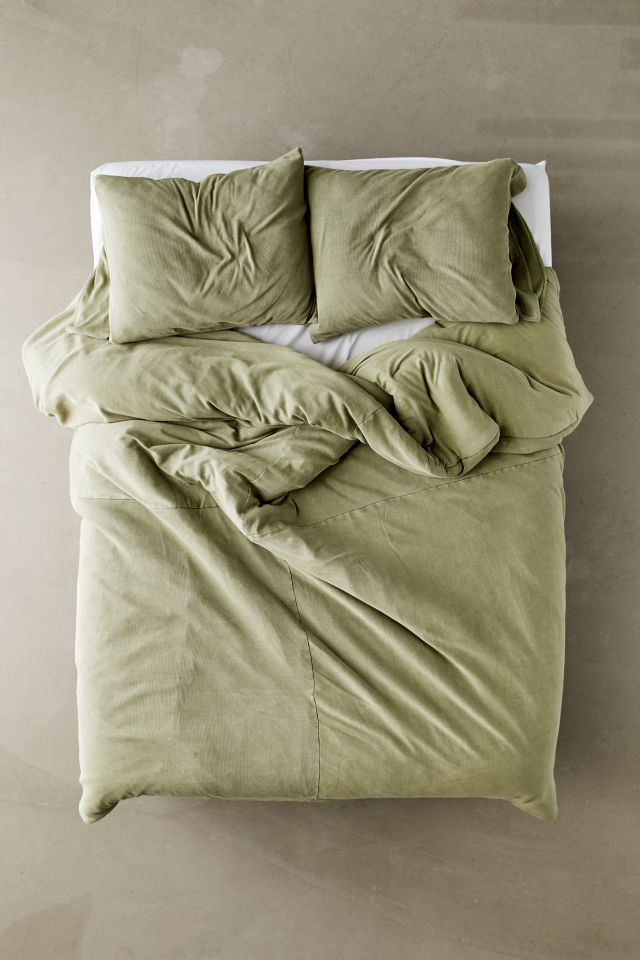 Urban Outfitters faded ribbed 2024 jersey comforter