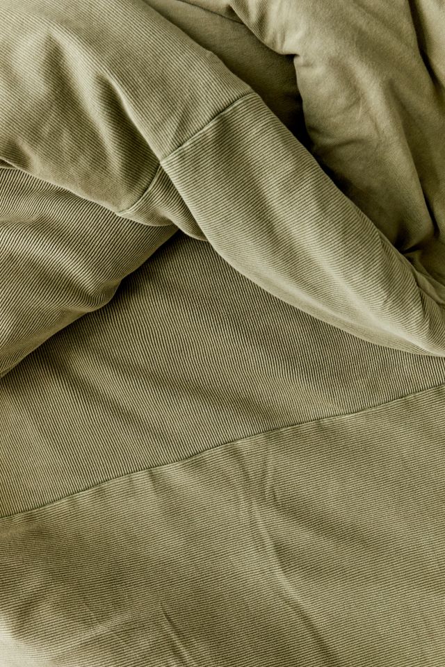Faded Ribbed Jersey Comforter #4