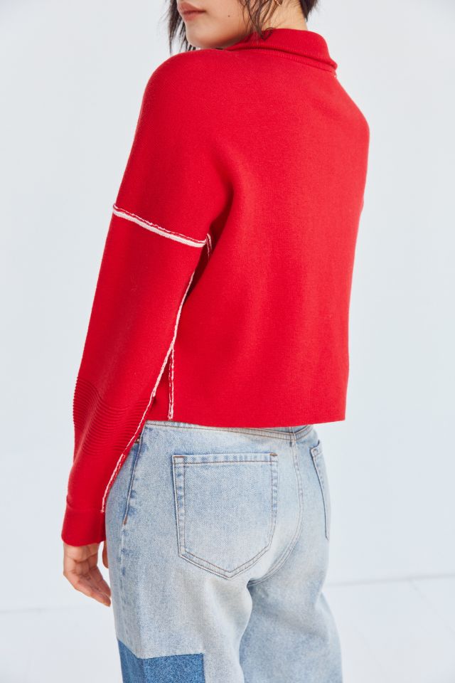 Silence + Noise Double-Knit Half-Zip Pullover Sweater #3