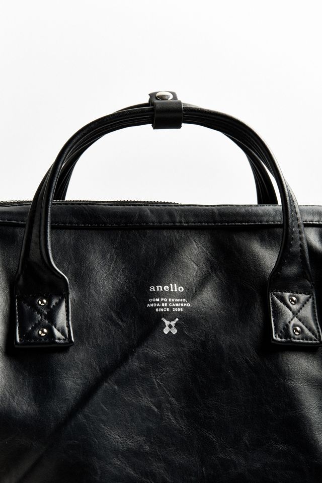 anello faux leather square backpack anello Faux Leather Square Backpack