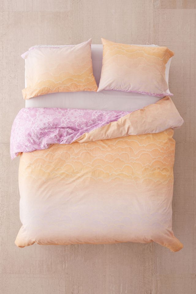 Daphne Floral Cloud Reversible Duvet Cover #3