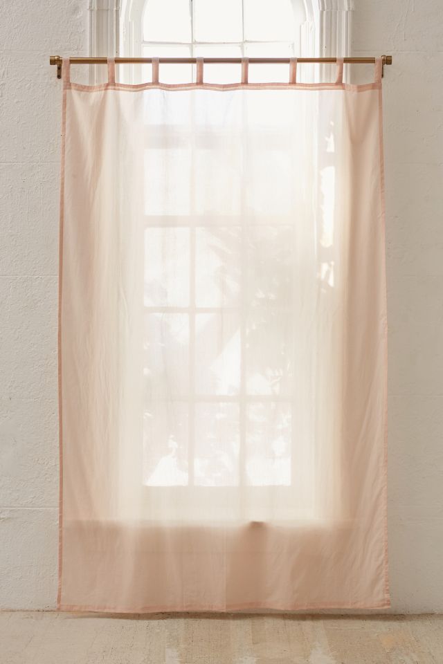 Rideau de fenêtre en voile de coton transparent #1