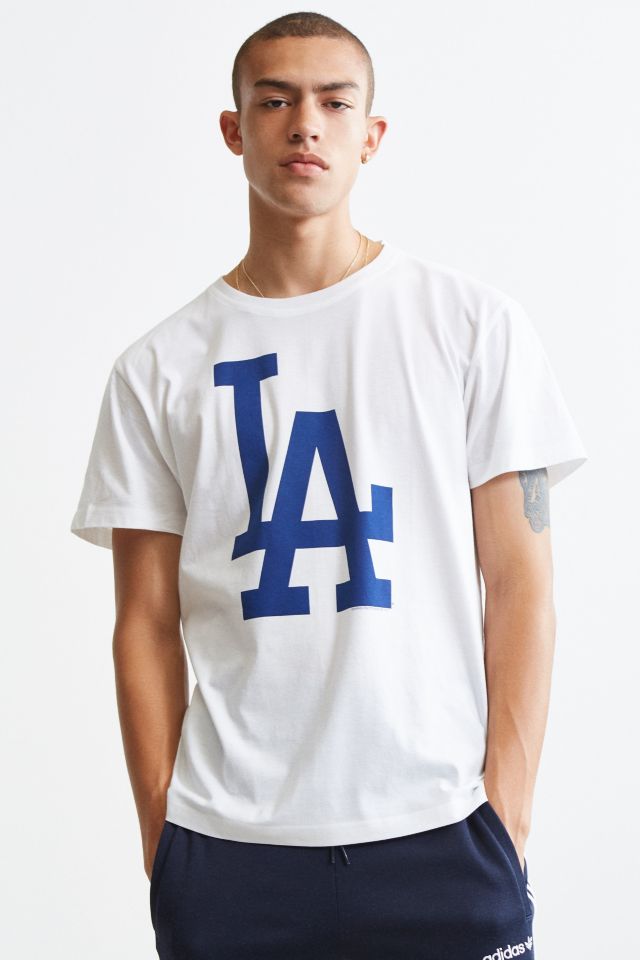 NWT Men Urban Outfitters Los Angeles Dodgers MLB Split Tie-Dye Tee