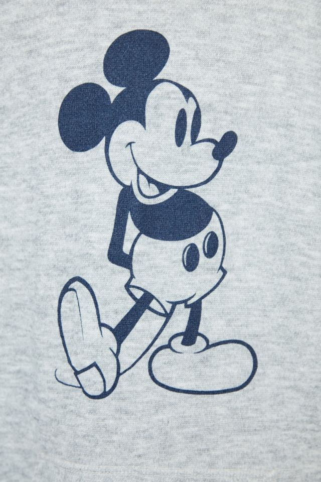 Vintage Mickey Mouse Raglan Sleeve Hoodie Sweatshirt #3